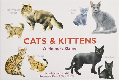 لعبة الذاكرة قطط وصغارها
